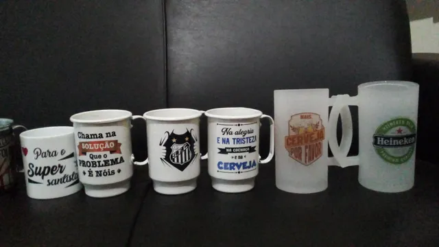 Caneca Alumínio 600ml CHAMA NA SOLUÇÃO QUE O PROBLEMA E NÓIS