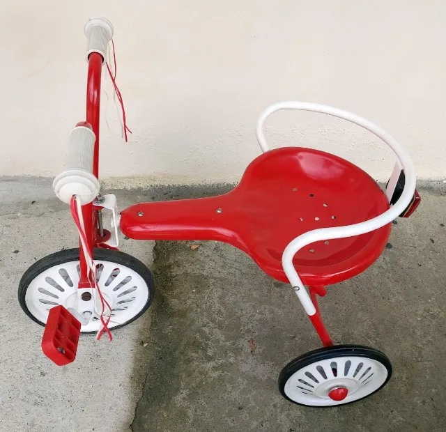 Triciclo Infantil Antigo Bandeirante 2 Irmãos Vermelho Original Usado