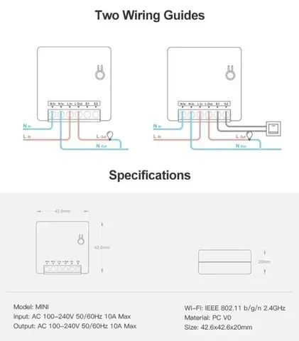Unidade Sonoff Mini R2 Wifi, Tomada, Lâmpada, Interruptor, Compatível com Alexa  - Foto 2