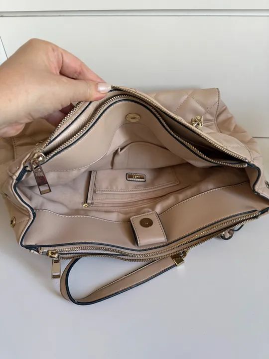 Bolsa de ombro feminina bege - Foto 4