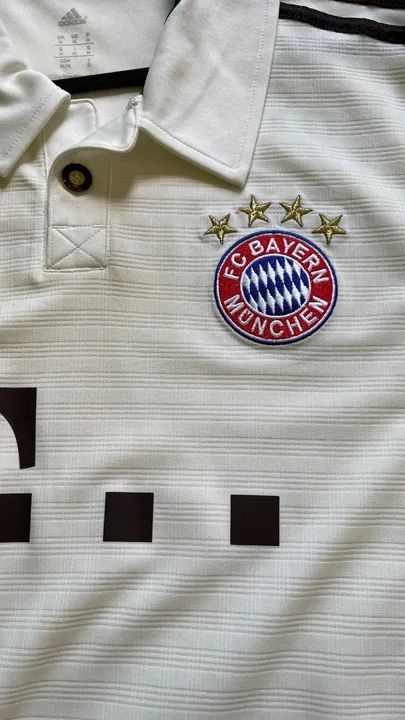 Camisa Reserva do Bayern de Munique 2013-2014 - Usada - Foto 3