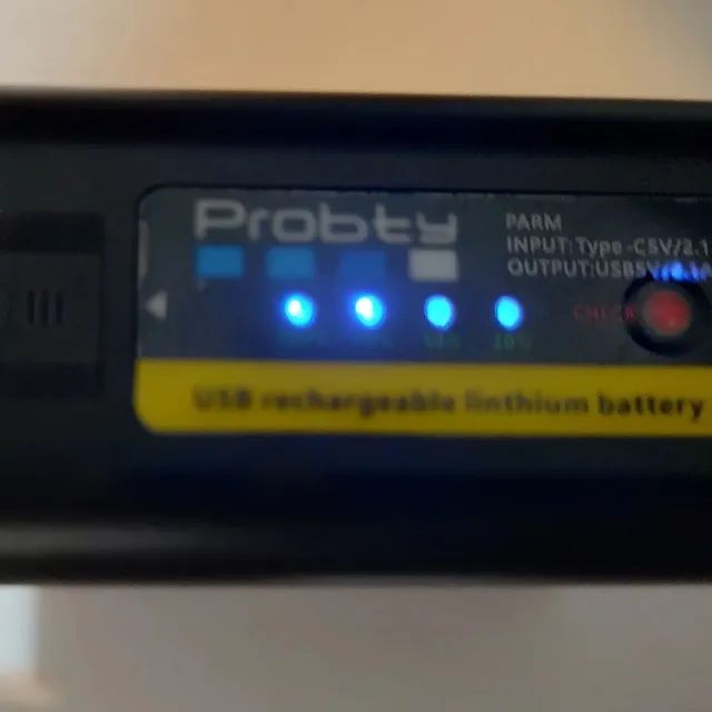 4 Baterias F980 Digitais Probty 10800 Mah Blackmagic Iluminadores Leds Monitor Transmissor - Foto 5