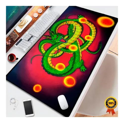 Mouse Pad Gamer DRAGÃO DAS ESFERAS Extra Grande 70x35cm Exbom - Foto 3