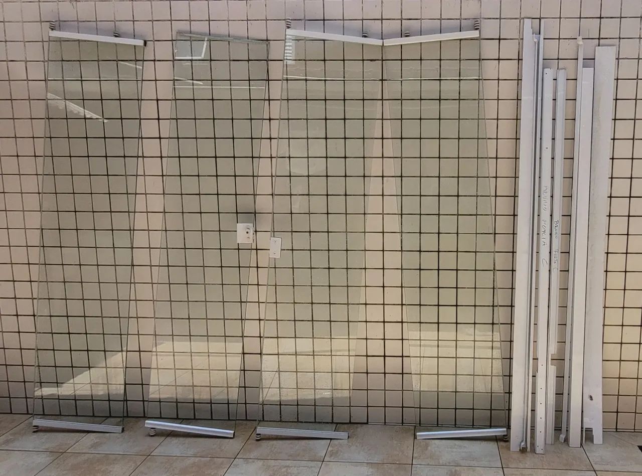 Porta de vidro temperado com 4 folhas de correr - Foto 3