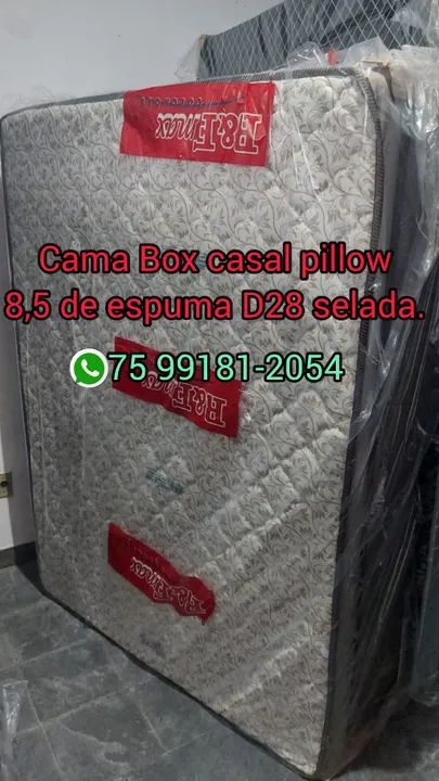 Cama Box Casal Espuma D28 Selada - Foto 2