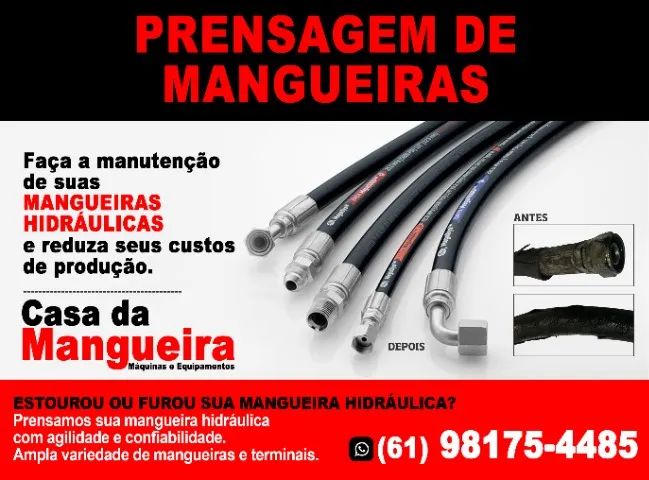 Mangueira 3/4 Pol 5 Metros Para Bomba de Combustível Terminal Prensado Lenz - Foto 4