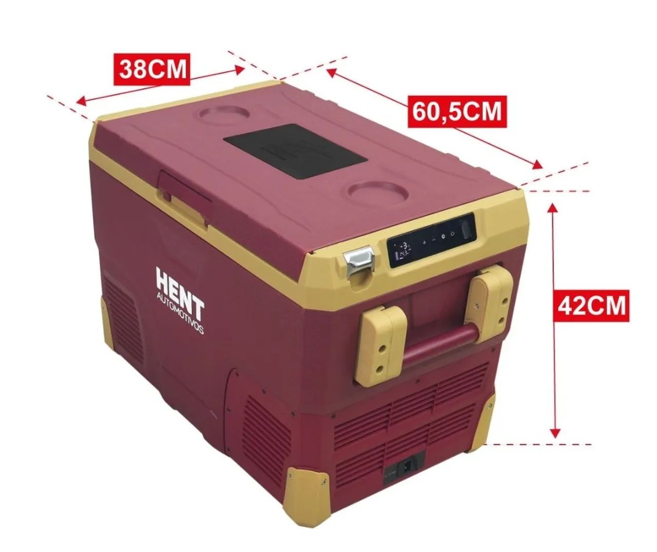 Geladeira Freezer 12v Portátil HENT 42 Litros Quadrivolt Cooler