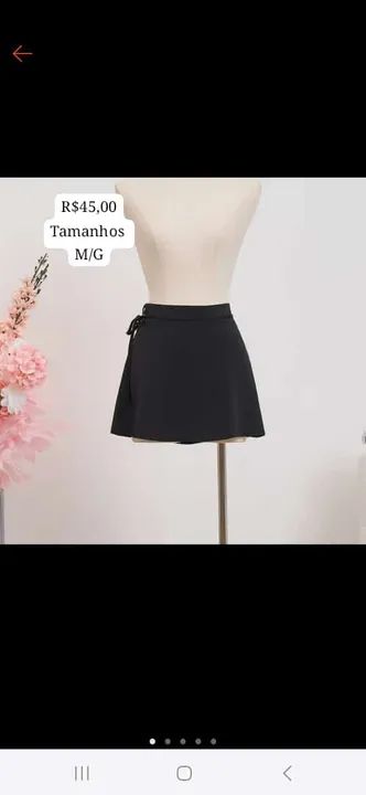 Short e saia tamanho p m g - Foto 3