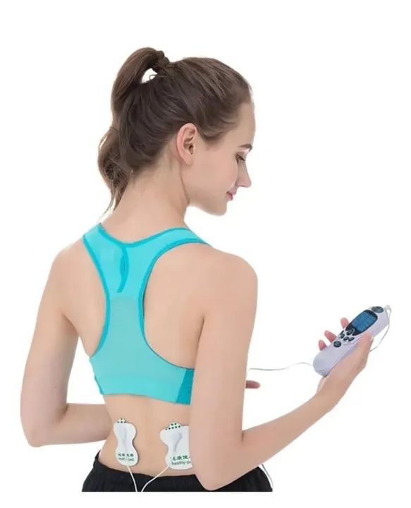 MASSAGEADOR TENS PORTÁTIL COM 4 ELETRODOS  - Foto 2