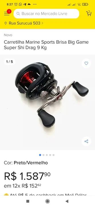 Carretilha marine sport brisa BG - Foto 5