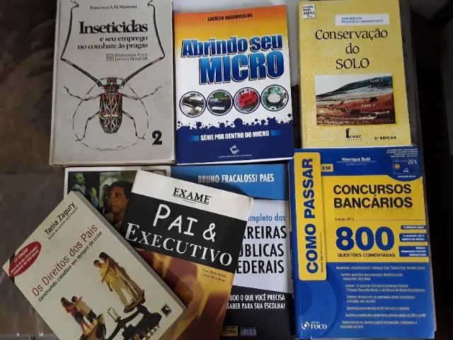 9 livros variados - não vendo separado