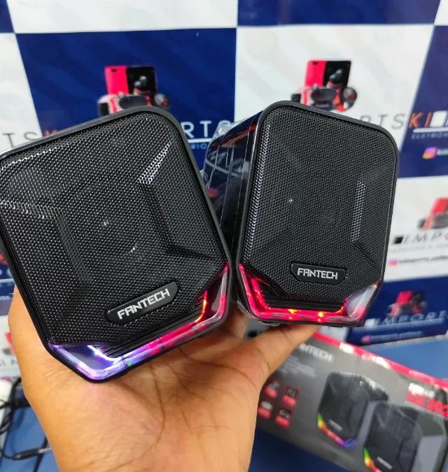 Caixinha de Som Gamer para PC GS202 [Estereo Sonar RGB 3W] Preta - A Pronta Entrega!! - Foto 6