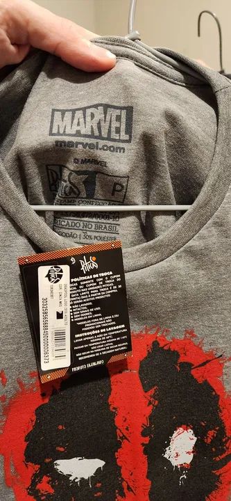 Camisa Deadpool Pitica Original na etiqueta - Foto 3