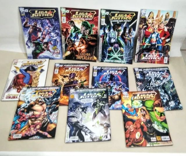 12 revistas HQs-Super Heróis Liga da Justiça - Dc' Comics, - Editora Panini,  - Foto 2