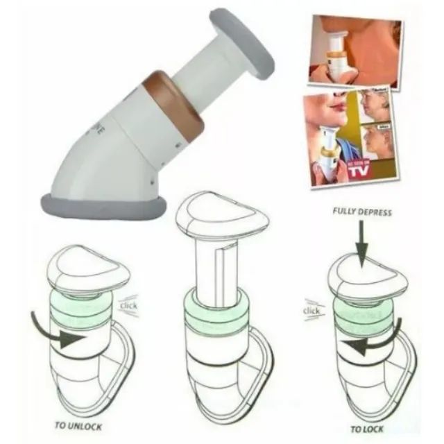 Neckline Exercitador Massageador para Pescoço Papada Exercícios 3 Molas  z068 - Foto 2