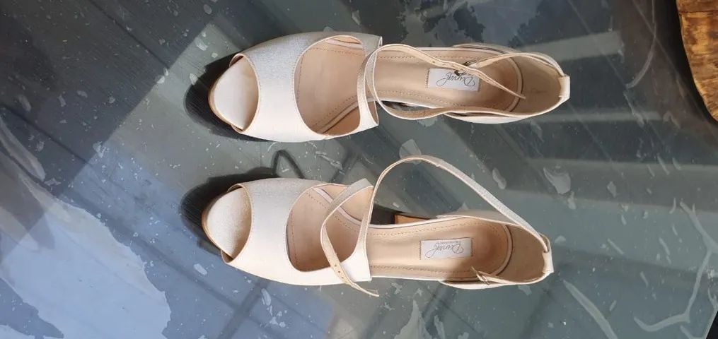 Sapato De Noiva Branco - Durval Calçados - Foto 5