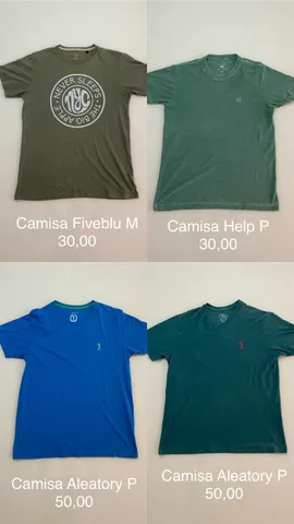 Camisas diferentes marcas