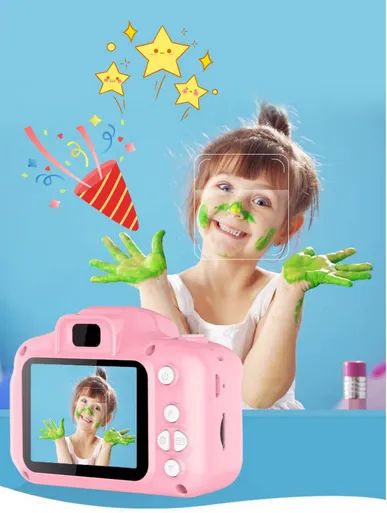 Máquina Fotográfica Infantil Digital Câmera Vídeo Jogo Foto - 1141 - Foto 2