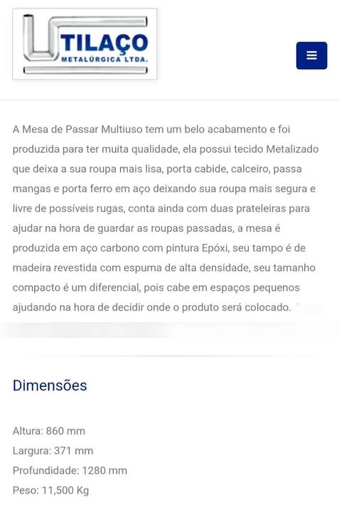 Mesa de Passar Roupas Utilaço - Foto 3