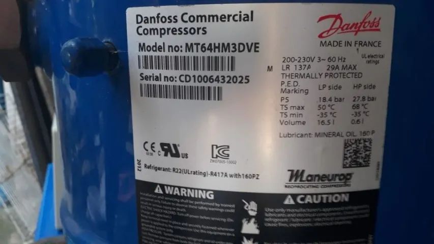 Compressor Danfoss MT64HM3DVE à Venda! - Foto 2