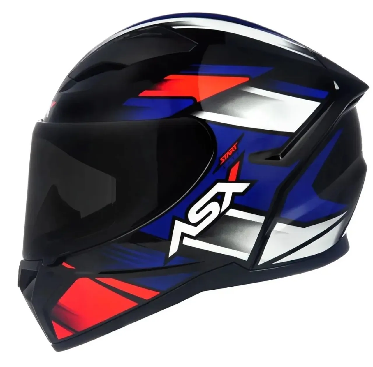 Capacete Moto ASX - Azul e Preto