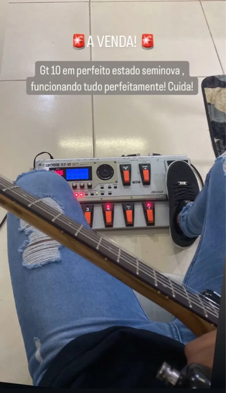 BOSS GT-10 - Pedal para Guitarra-Seminovo