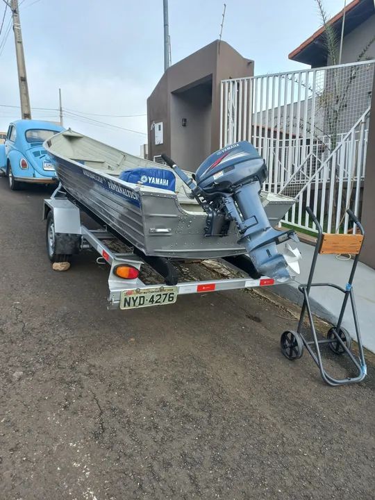 Barco de alumínio Pantanáltica 5,0m motor Yamaha 15hp . - Foto 2
