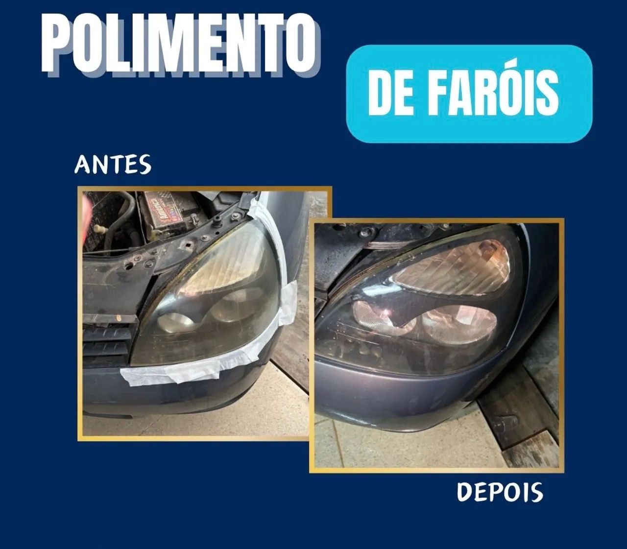 Polimento de farol 