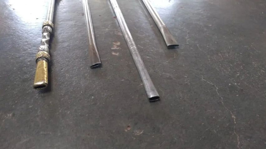 Bombas Antigas de Alpaca Abramo Eberle e Sem Marca - Foto 5