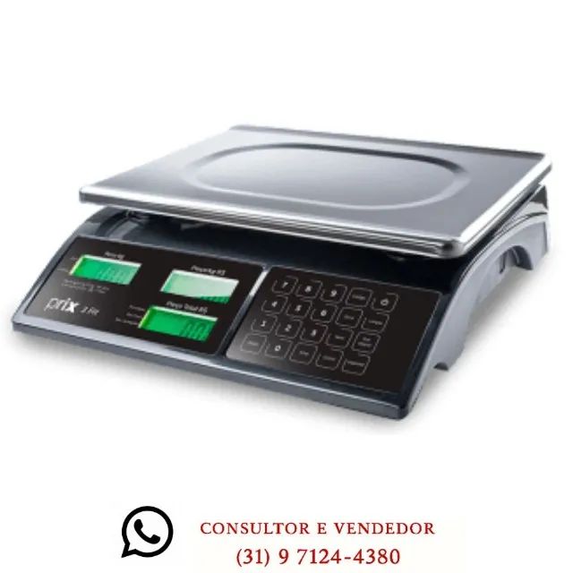 Balança Eletrônica Prix 3 Toledo com bateria Nova 32KG