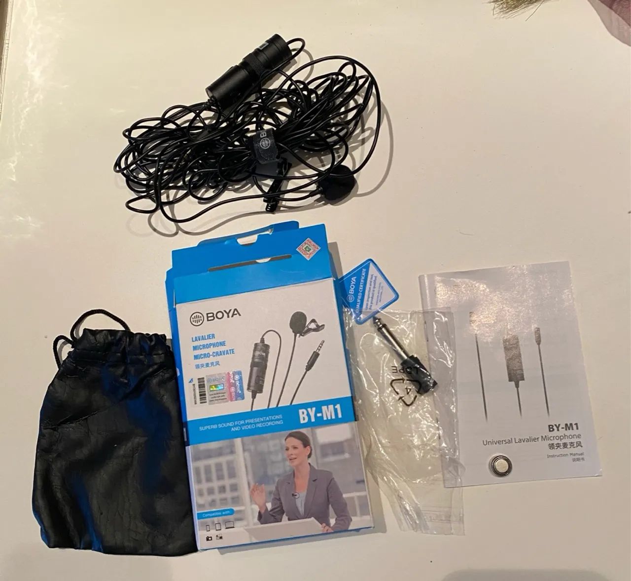 Microfone Lapela Boya By-m1 Omni Direcional Dslr/smartphone
