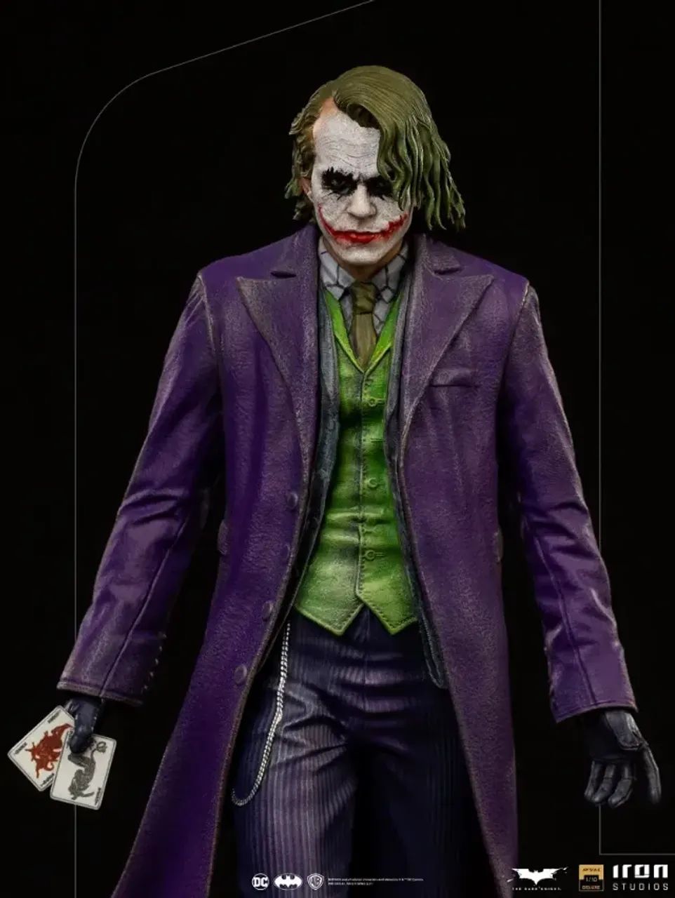 The Joker Deluxe - Coringa The Dark Knight Iron Studios - Foto 4