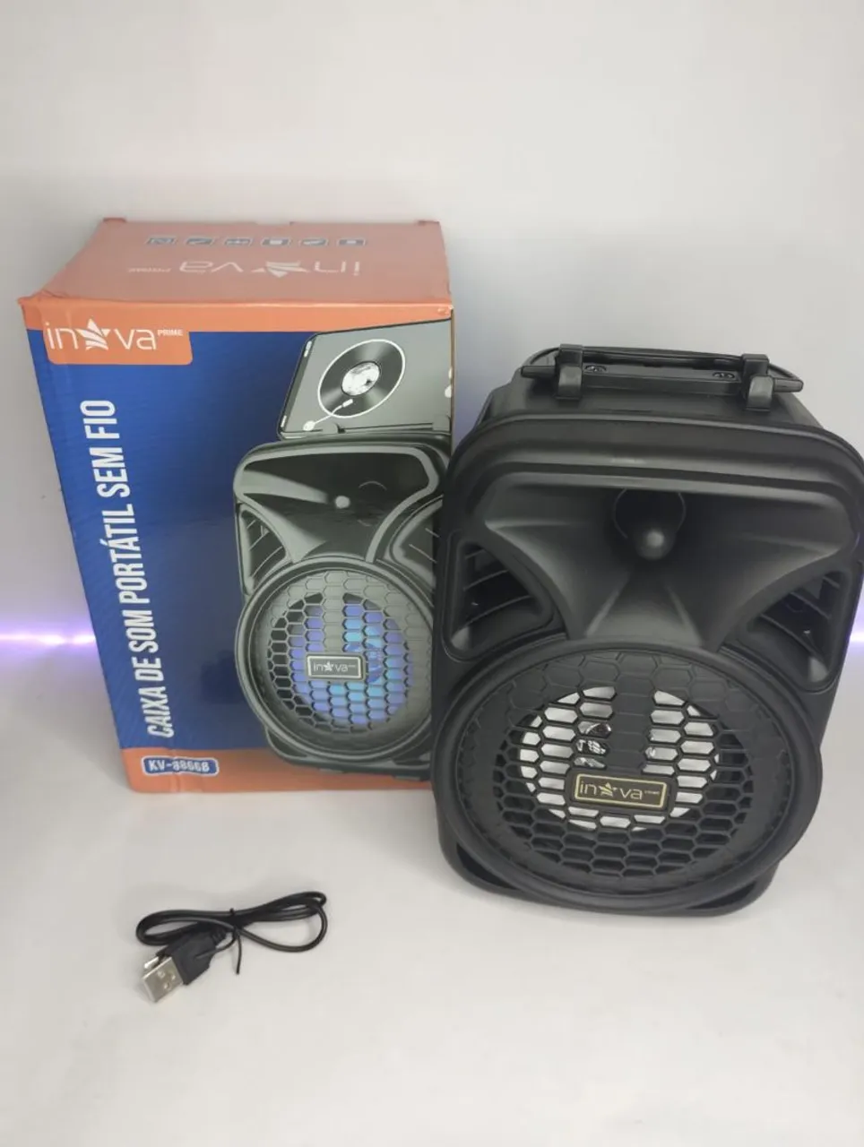Caixa de Som - Portátil Inova KV-8868 - frete grátis