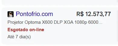 Projetor optoma x600 - Foto 4