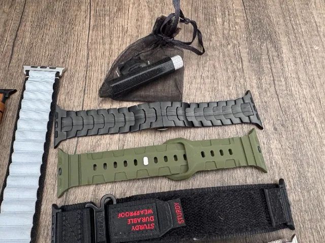 Kit 7 Pulseiras + 3 Cases Bumper p/ Apple Watch 44/45/46mm e Ultra - Perfeito Estado! - Foto 6
