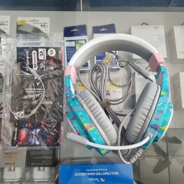 Headset Gamer Redragon Hylas Luluca L260rgb Branco Rgb - NOVO - Foto 2