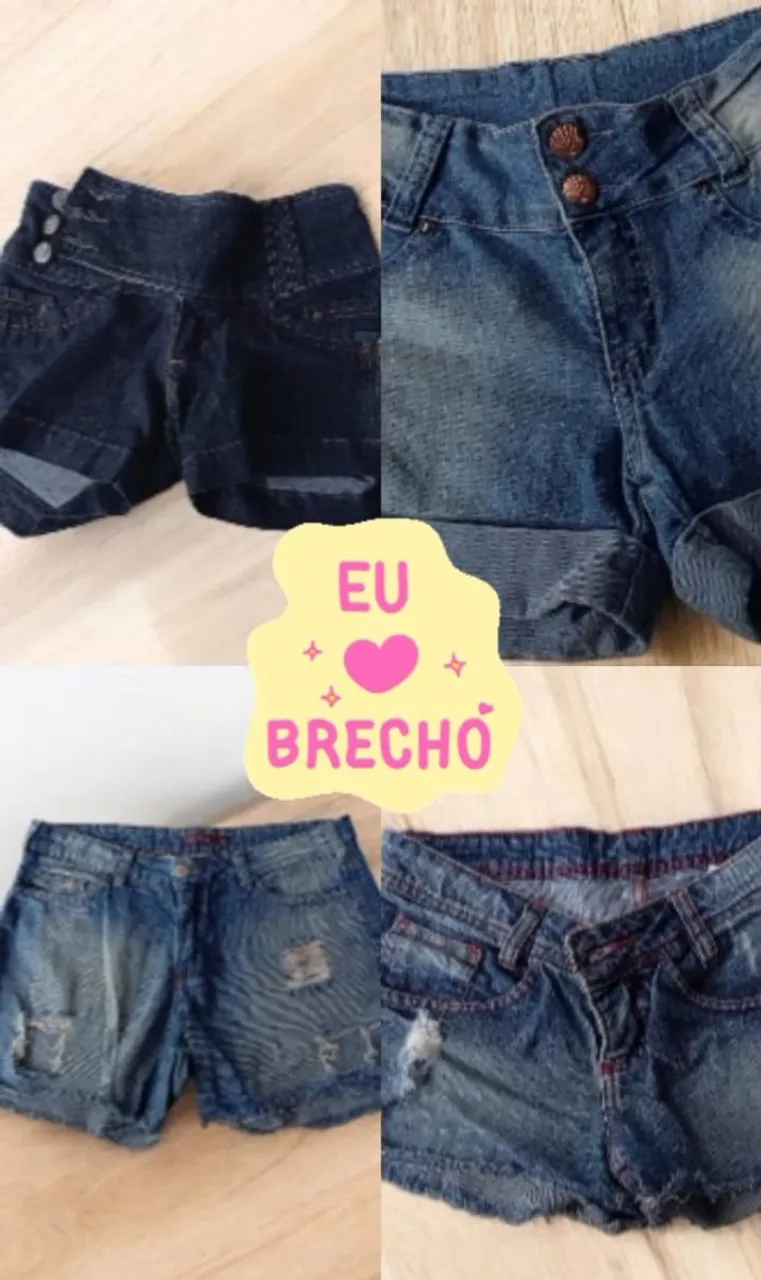 HOJE tem promoção de Short jeans a R$ 30,00 reais no Brechó Laranjeiras. 