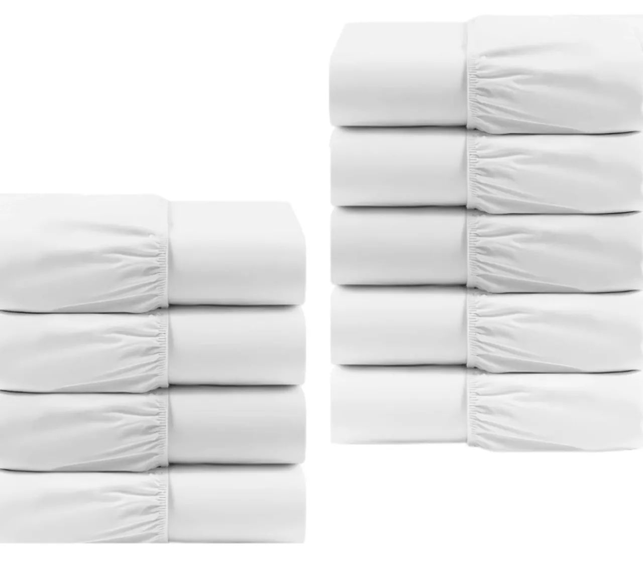 Kit 05  Lençóis de Solteiro COM Elástico Branco 400 fios (Tenho vários kits)