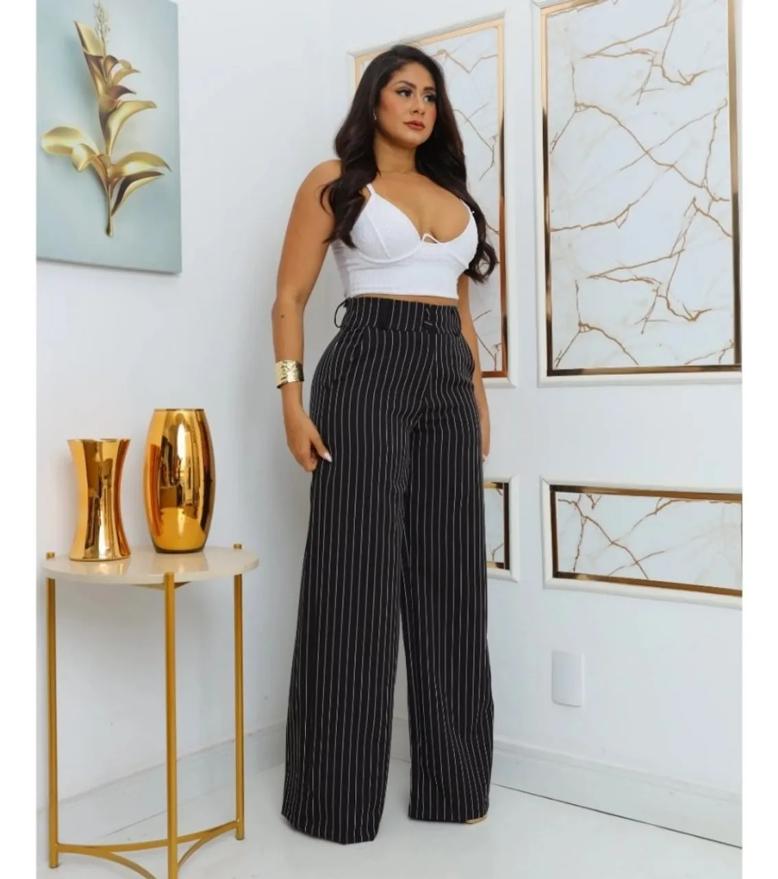 Calça alfaiataria Pantalona