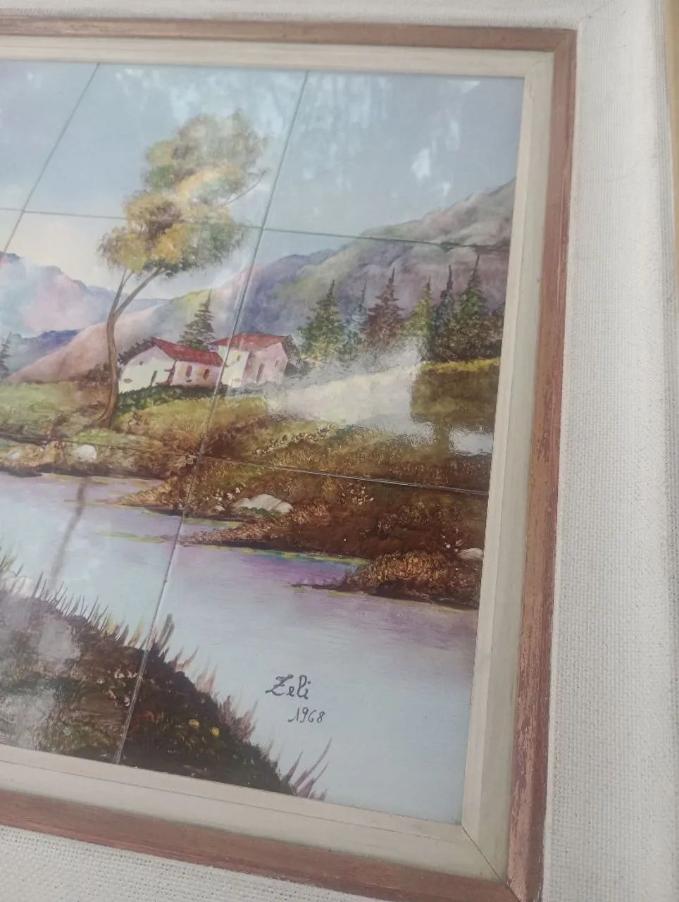 Quadro Paisagem em Azulejos - Foto 2