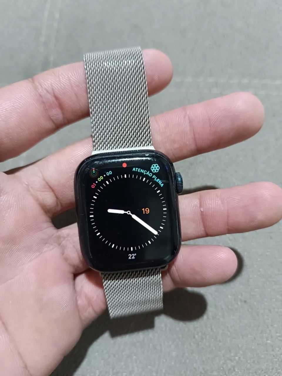Apple watch séries 8 - 41 mm - preto - Foto 5