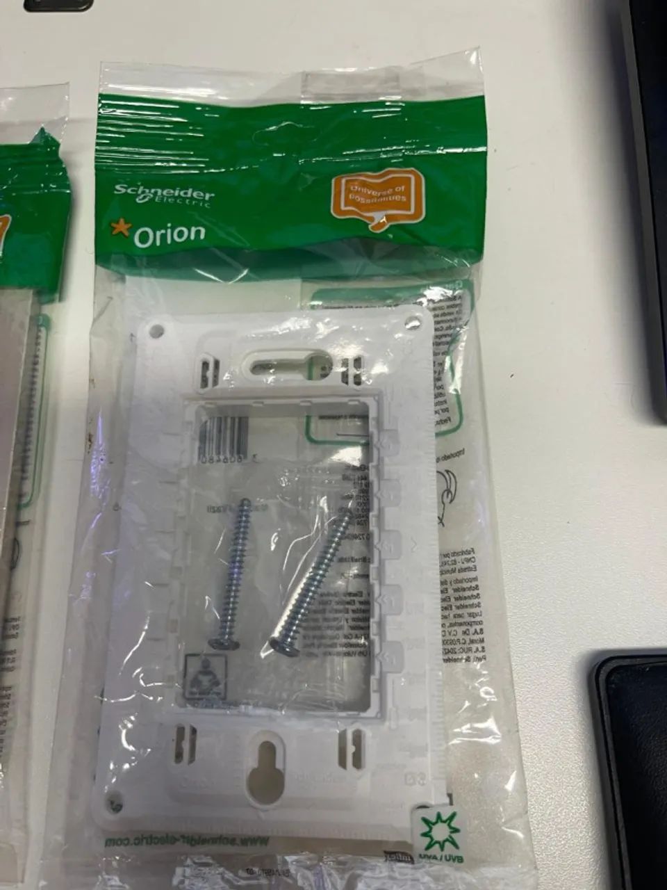 Kit 7 Und Placa Cega 4x2 Cega S * Horizon Gold Orion com suporte - Foto 3