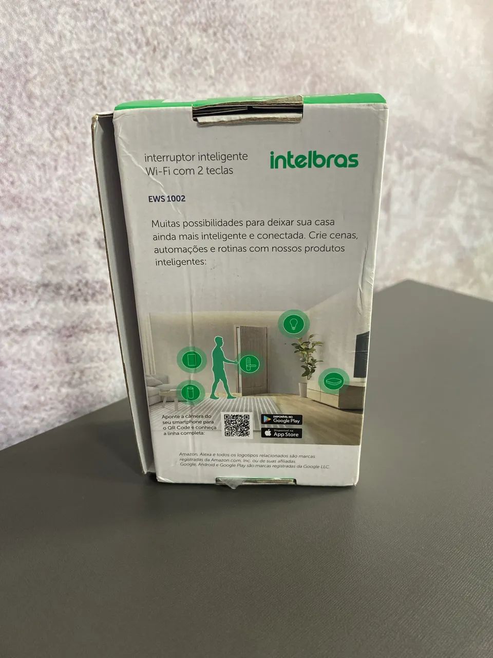 Interruptor Inteligente Wi-Fi Touch 2 Teclas EWS 1002 da Intelbras.   - Foto 2