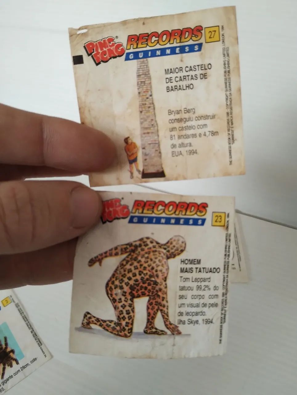 5 Figurinhas do Álbum Records Guinnes Ping Pong  (Original 1994) - Foto 4