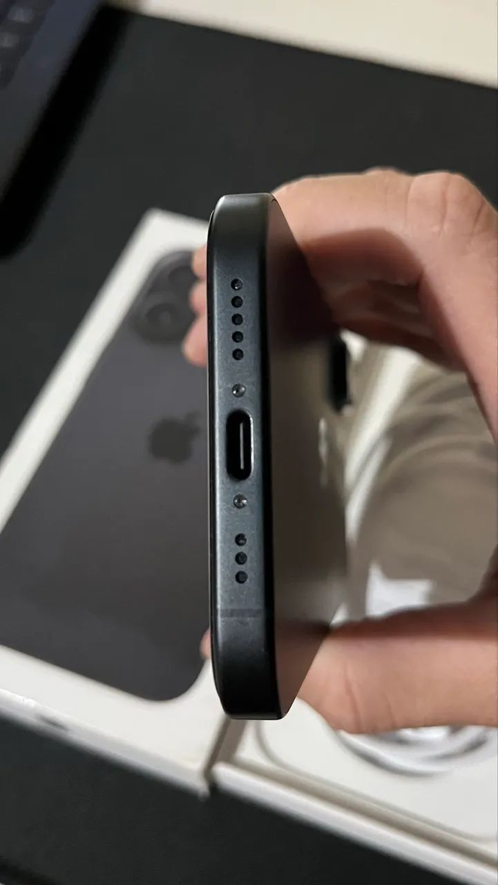 iPhone 16 preto 128gb bateria 100% na garantia Apple até 21/01