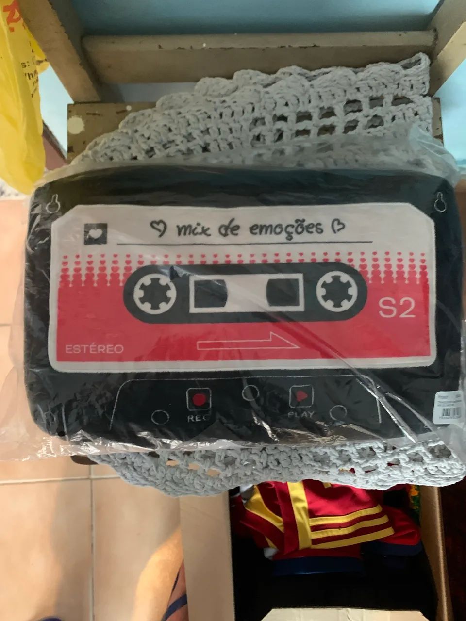 Travesseiro almofada gravador mix de emoções Imaginarium - Foto 2
