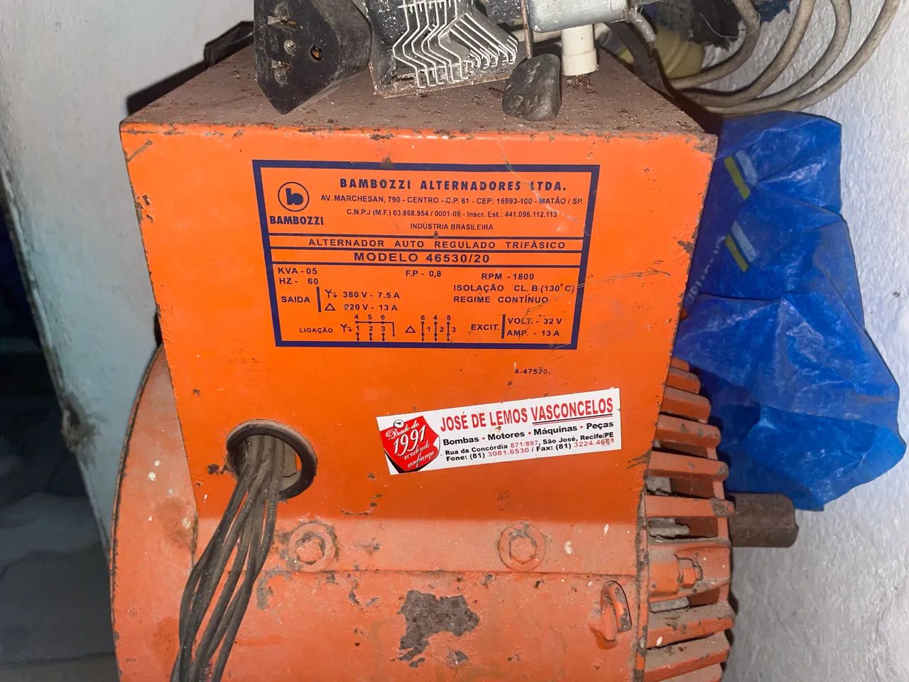 Gerador Elétrico Bambozzi 7.5 kVA Trifásico - Foto 2