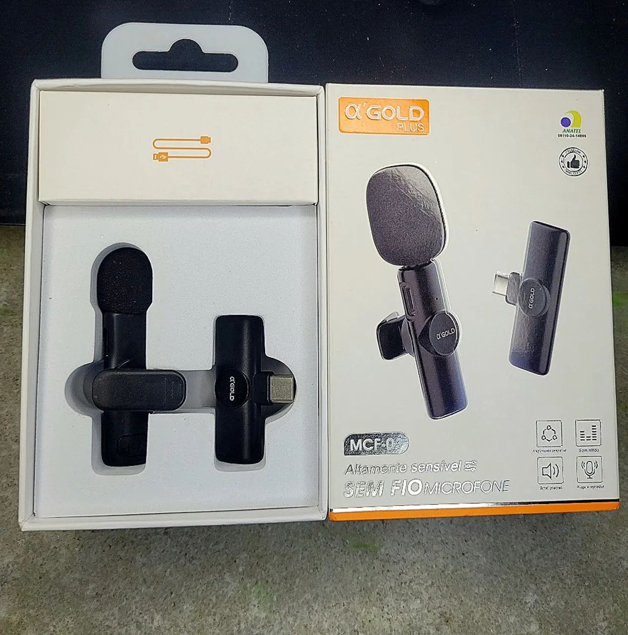 Microfone de lapela sem fio 