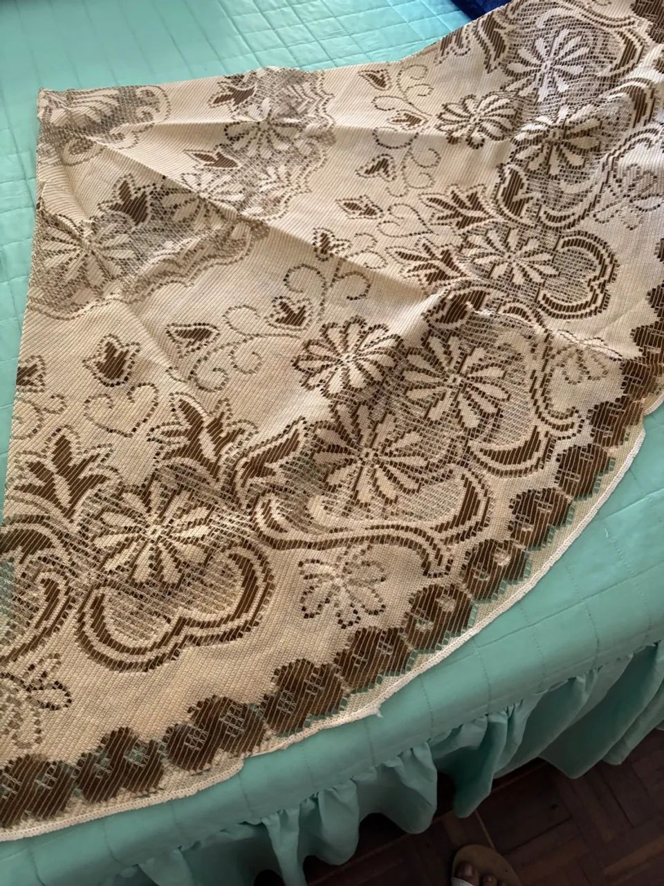 Toalha de Mesa Rendada Decorativa - Foto 4