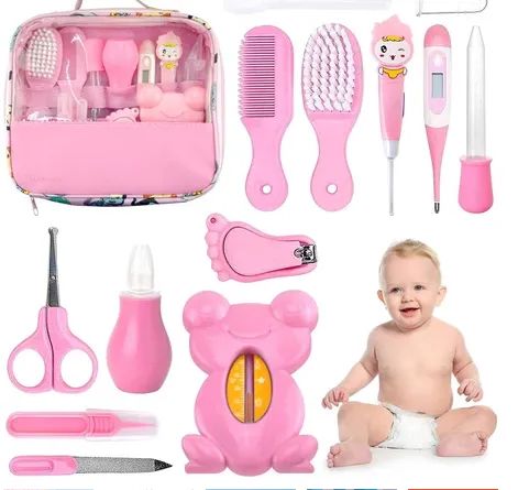 Kit 13 Peças Higiene Cuidado Bebê Recém Nascido Essencial Cuidados Com O Bebê z1235 - Foto 5
